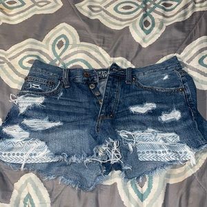 ae vintage high rise festival shorts